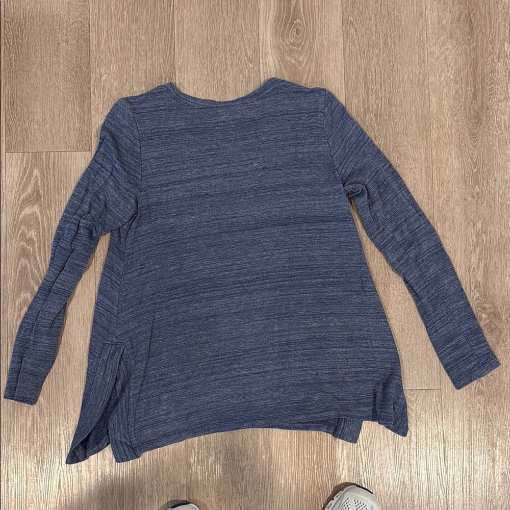 LOFT Casual Blue Lounge Tee - Picture 3 of 3
